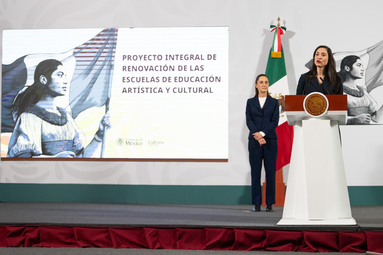 Anuncia Presidenta Claudia Sheinbaum proyecto integral de renovación de escuelas de educación artística y cultural